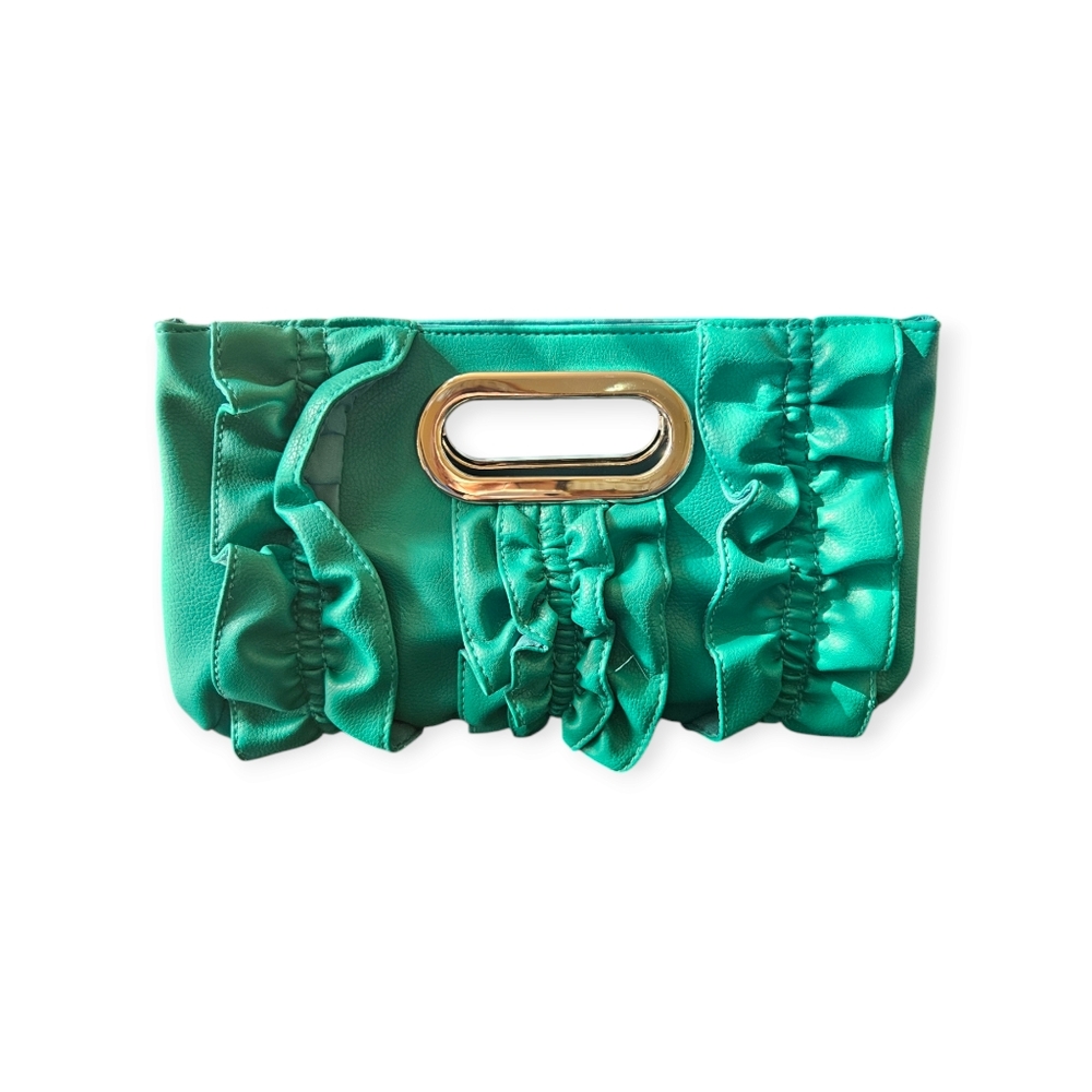 Vegan Ruffle Handbag - Picture 3 of 6